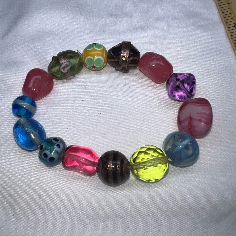 Art Glass Stretch Bracelet